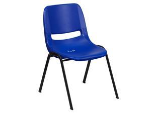 HERCULES Series 880 lb. Capacity Blue Ergonomic Shell Stack Chair with Black Frame HERCULES Series 880 lb. Capacity Blue Ergonomic Shell Stack Chair with Black Frame