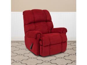 Sierra Cardinal Microfiber Rocker Recliner Sierra Cardinal Microfiber Rocker Recliner