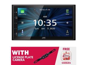 JVC KW-M560BT 6.8" Multimedia Receiver(Does not play CD) w/ License Plate Camera