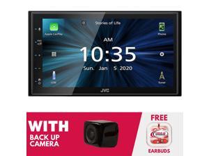 JVC KW-M56BT Multimedia Receiver (Does not play DVD/CD Discs) w/ Backup Camera