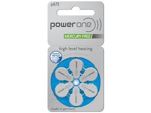 PowerOne Size 675 Hearing Aid Batteries (60 Batteries)