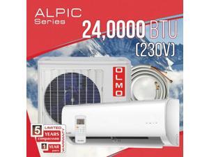 Olmo Alpic Eco 18000 Btu 230v Ductless Mini Split Air Conditioner Heat Pump 16ft Installation Kit Included Newegg Com
