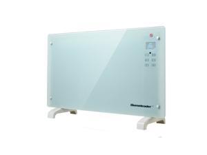 Homeleader GHB-15A Electric Glass Panel Heater Adjustable Thermostat 1500W Black