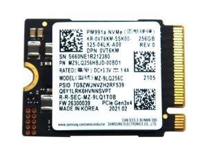 MZ-9LQ256C Samsung PM991 256GB M.2 2230 Nvme Pcie GEN3 X4 SSD MZ9LQ256HBJD-00BD1 M.2 SSD / Solid State Drive