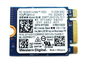 SDAPTUW-512G Western Digital PC SN520 512GB M.2 2230 Nvme Pcie GEN3 X4 SSD FFD82 M.2 SSD / Solid State Drive - OEM