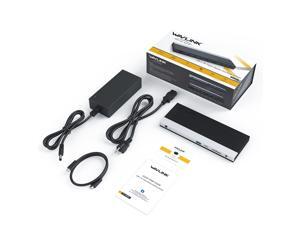 Wavlink USB-C Triple Display ( Dual DP + 1 HDMI) Docking Station with 65W Charging, USB C Gen 2 System, 2 Display Ports & HDMI, 4 USB 3.0, SD/TF Card Reader, Gigabit Ethernet) For MacBook Pro, Windows