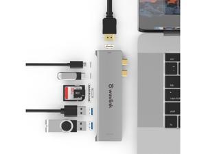 Wavlink USB C Hub, Type C Adapter Mini Docking Station with 4K HDMI Port, 2 USB 3.0, TF/SD Card Reader, USB-C PD3.0 100W and Thunderbolt 3, LED indicator For MacBook Pro for MacBook Pro/Air Wavlink USB C Hub, Type C Adapter Mini Docking Station with 4K HDMI Port, 2 USB 3.0, TF/SD Card Reader, USB-C PD3.0 100W and Thunderbolt 3, LED indicator For MacBook Pro for MacBook Pro/Air