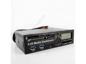 USB 3.0 All in One 5.25 inch Internal Front Panel Media Dashboard Card Reader HUB SATA for PC Desktop USB 3.0 All in One 5.25 inch Internal Front Panel Media Dashboard Card Reader HUB SATA for PC Desktop