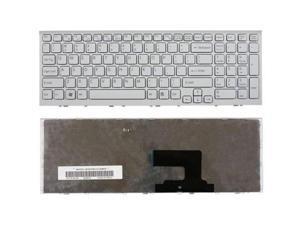 Laptop Keyboard Compatible for P//N 6037B0084002 V138126FS1-US V000321450 V000321460 6037B0084502 MP-11B53US-9301B US White