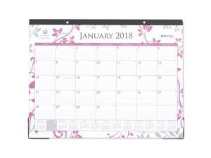 Blue Sky Breast Cancer Awareness "Alexandra" 22 x 17 Monthly Desk Pad Calendar, January 2018 to December 2018 Blue Sky Breast Cancer Awareness "Alexandra" 22 x 17 Monthly Desk Pad Calendar, January 2018 to December 2018