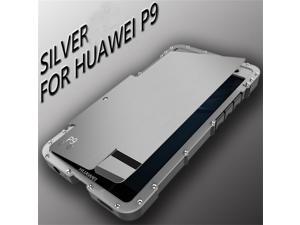For Huawei P9 Case, Heavy Duty Premium Stainless Steel With PC Shockproof Dropproof Dustproof Rainproof Flip Case Cover Defender