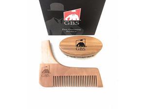 2 Piece set- All In One Beard Styling and Shaping Template By GBS with Oval Boar Bristle Beard Brush 2 Piece set- All In One Beard Styling and Shaping Template By GBS with Oval Boar Bristle Beard Brush
