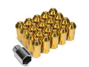 J2 Engineering 7075 -T6 Forged Aluminum M12X1.5 20Pcs 50mm Height Open -End Lug Nut Set w / Key (Gold) J2 Engineering 7075 -T6 Forged Aluminum M12X1.5 20Pcs 50mm Height Open -End Lug Nut Set w / Key (Gold)