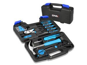 DNA MOTORING Blue 39 PCs Portable TooL Kit Household Hand Toolbox General Repair Screwdriver Pliers Hammer Hex DNA MOTORING Blue 39 PCs Portable TooL Kit Household Hand Toolbox General Repair Screwdriver Pliers Hammer Hex