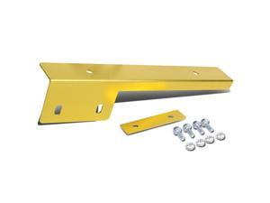 Universal Front Bumper License Plate Relocator Frame Bracket Holder Bar (Gold) Universal Front Bumper License Plate Relocator Frame Bracket Holder Bar (Gold)