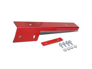 Universal Front Bumper License Plate Relocator Frame Bracket Holder Bar (Red) Universal Front Bumper License Plate Relocator Frame Bracket Holder Bar (Red)