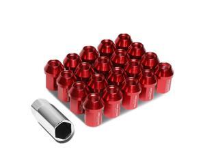 20Pcs Red M12X1.5 25mmx35mm Aluminum Closed-End Lug Nuts+Deep Drive Extension Adapter 20Pcs Red M12X1.5 25mmx35mm Aluminum Closed-End Lug Nuts+Deep Drive Extension Adapter