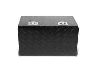 30"x18"x16" Aluminum Pickup Truck Bed Trailer Key Lock Storage Tool Box (Black) 30"x18"x16" Aluminum Pickup Truck Bed Trailer Key Lock Storage Tool Box (Black)
