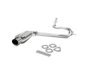 For 1988 to 1991 Honda Civic Catback Exhaust System 4" Round Tip Muffler - 4 DR Sedan 89 90 For 1988 to 1991 Honda Civic Catback Exhaust System 4" Round Tip Muffler - 4 DR Sedan 89 90
