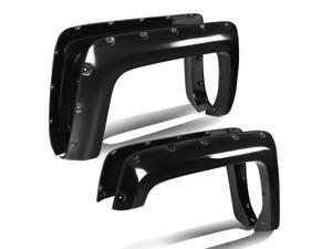 For 2014 to 2017 Chevy Silverado 1500 / 2500 / 3500 6.5'-8' Bed 4pc set Short Bed Pocket -Riveted Style Side Fender Wheel Flares For 2014 to 2017 Chevy Silverado 1500 / 2500 / 3500 6.5'-8' Bed 4pc set Short Bed Pocket -Riveted Style Side Fender Wheel Flares