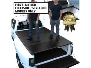 For 2005 To 2011 Dakota Raider 6 5 Ft Short Bed Fleetside Hard Solid Tri Fold Tonneau Cover Truck Bed Tailgate Accessories Newegg Com