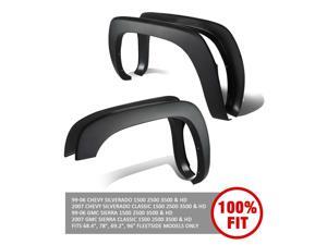 for 1999-2006 Chevy Silverado/GMC Sierra Classic Factory Style ABS Matte Paintable Wheel Fender Flares 4pc Complete Set for 1999-2006 Chevy Silverado/GMC Sierra Classic Factory Style ABS Matte Paintable Wheel Fender Flares 4pc Complete Set