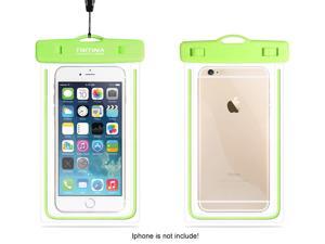 Tritina Waterproof Case IPX8, Universal Waterproof Phone Pouch fit Size Up to 6",Seals Out Water,Snow,Dust, Sand and Dirt, Edge Glow in the Dark For Any Traveler or Outdoor Adventurer (Green) Tritina Waterproof Case IPX8, Universal Waterproof Phone Pouch fit Size Up to 6",Seals Out Water,Snow,Dust, Sand and Dirt, Edge Glow in the Dark For Any Traveler or Outdoor Adventurer (Green)