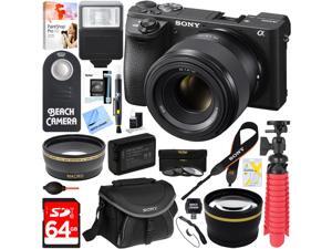 Sony ILCE-6500 a6500 4K Mirrorless Camera Body w/ 50mm F1.8 Lens 64GB Bundle Sony ILCE-6500 a6500 4K Mirrorless Camera Body w/ 50mm F1.8 Lens 64GB Bundle