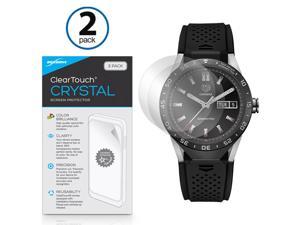 Tag Heuer Connected Screen Protector, BoxWave [ClearTouch Crystal (2-Pack)] HD Film Skin - Shields From Scratches for Tag Heuer Connected