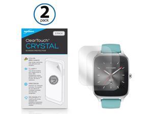 ASUS ZenWatch 2 (49mm) Screen Protector, BoxWave [ClearTouch Crystal (2-Pack)] HD Film Skin - Shields From Scratches for ASUS ZenWatch 2 (49mm)