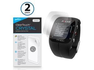 Polar M400 Screen Protector, BoxWave [ClearTouch Crystal (2-Pack)] HD Film Skin - Shields From Scratches for Polar M400