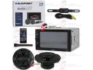 Blaupunkt Car 2-Din 6.2" DVD Bluetooth Stereo + 6.5" Speakers + Back-up Camera Blaupunkt Car 2-Din 6.2" DVD Bluetooth Stereo + 6.5" Speakers + Back-up Camera
