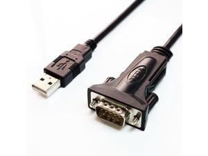 Tera Grand - Premium USB 2.0 to RS232 Serial DB9 6' Adapter Cable - Supports Windows 10, 8, 7, Vista, XP, 2000, 98, Linux and Mac - Built with FTDI Chipset and Thumbscrews