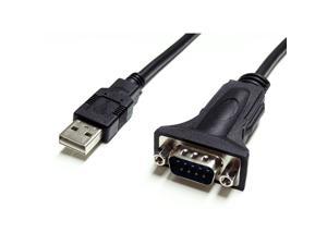 Tera Grand - Premium USB 2.0 to RS232 Serial DB9 6' Adapter Cable - Supports Windows 10, 8, 7, Vista, XP, 2000, 98, Linux and Mac - Built with FTDI Chipset and Hex Jack Nuts