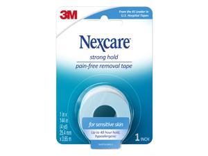 3M Scotch SST-1 Nexcare Strong Hold Pain-Free Removal Tape: 1 in x 12 ft. (Blue)