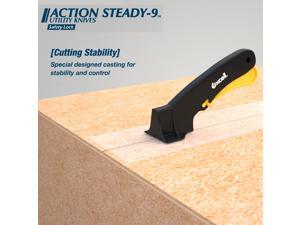 Excell AS-9 Steady Utility Knife: Steady Utility Knife (Black with Yellow trigger) Excell AS-9 Steady Utility Knife: Steady Utility Knife (Black with Yellow trigger)