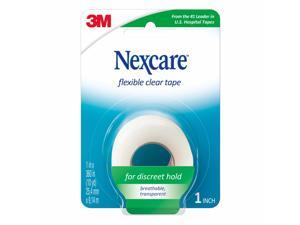 3M Scotch 77 Nexcare Flexible Clear First Aid Tape: 1 in x 30 ft. (Clear)