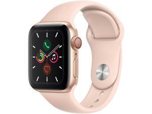 APPLE WATCH SERIES 5 40MM GPS ONLY MWWP2LL/A GOLD ALUMINUM PINK SAND SPORT BAND