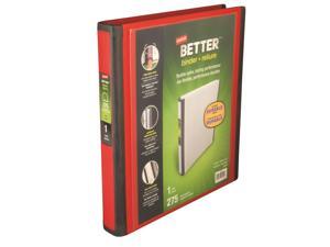 Staples Better 1-Inch D 3-Ring View Binder Red (18370) 807722 Staples Better 1-Inch D 3-Ring View Binder Red (18370) 807722