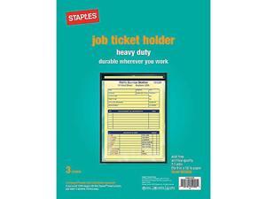 Staples Heavy-Duty Job Ticket Holders, 3/Pack (15949/75255) Staples Heavy-Duty Job Ticket Holders, 3/Pack (15949/75255)