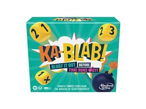 F2562 Ka-Blab! Game for Families, Teens and Kids Ages 10 and Up, Family-Friendly Party Game for 2-6 Players, from The Makers of Scattergories Hasbro