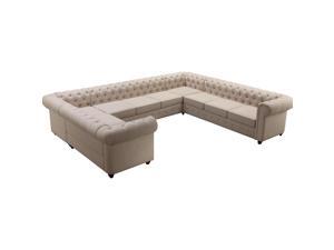 Garcia Sectional Sofas, Beige Garcia Sectional Sofas, Beige