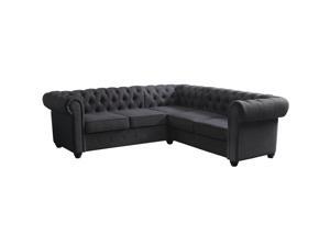 Garcia Sectional Sofas, Charcoal Garcia Sectional Sofas, Charcoal