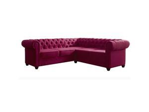 Garcia Sectional Sofas, Burgundy Garcia Sectional Sofas, Burgundy