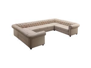 Garcia Sectional Sofas, Beige Garcia Sectional Sofas, Beige