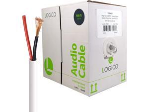 In Wall Audio Speaker Cable Wire 16/2 Gauge/AWG OFC Pure Copper 500ft White In Wall Audio Speaker Cable Wire 16/2 Gauge/AWG OFC Pure Copper 500ft White