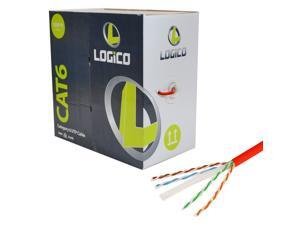 Cat6 UTP Bulk Ethernet Network Cable 23AWG 550Mhz Pure Copper Riser Red 1000ft Cat6 UTP Bulk Ethernet Network Cable 23AWG 550Mhz Pure Copper Riser Red 1000ft