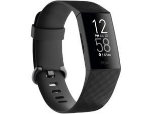 Fitbit FB417BKBK Charge 4 Fitness and Activity Tracker with Built-in GPS, Heart Rate, Sleep & Swim Tracking, Black/Black, One Size