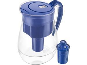 Brita Monterey 10 Cup BPA Free Water Pitcher with 1 Longlast Filter, blue Brita Monterey 10 Cup BPA Free Water Pitcher with 1 Longlast Filter, blue
