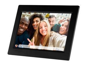 Sylvania SDPF1089 10-Inch LED Multimedia Wood Finished Digital Photo Frame with Remote Control and 2 GB Built in Memory Brown 